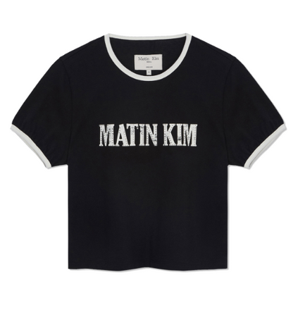 [Aespa Ningning Worn] Matin Kim Stud Logo Ringer Top