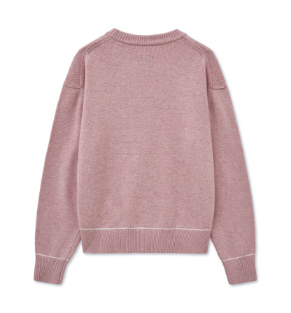 [Aespa Ningning Worn] Matin Kim Color Trim Line Logo Pullover