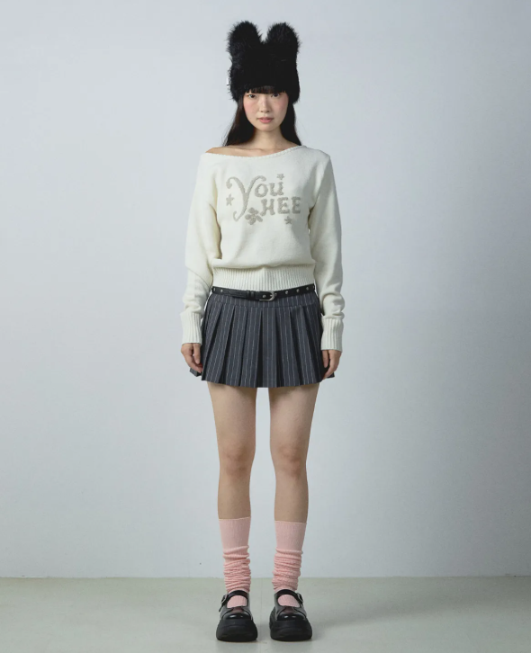 [Aespa Winter Worn] YOUHEE Hairy Cat Beanie