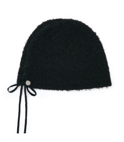 [Aespa Ningning Worn] Matin Kim Ribbon Tie Knit Beanie