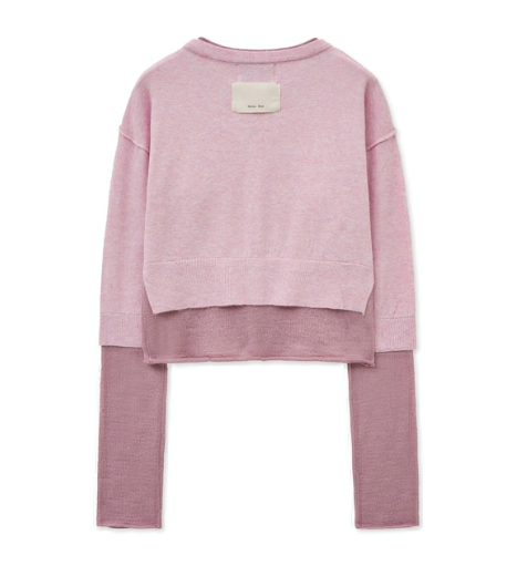 [Aespa Ningning Worn Inner] Matin Kim Layered Texture Knit Cardigan