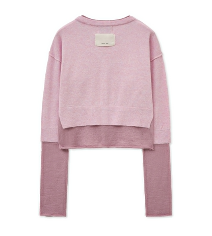 [Aespa Ningning Worn Inner] Matin Kim Layered Texture Knit Cardigan