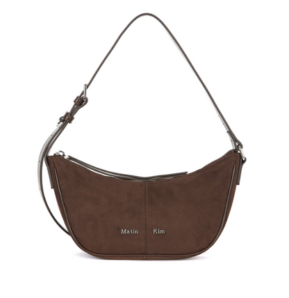 [Aespa Ningning Worn] Matin Kim Suede Mini Arc Hobo Bag