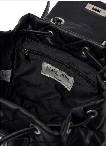 [Aespa Ningning Worn] Matin Kim Double Pocket Quilting Mini Backpack