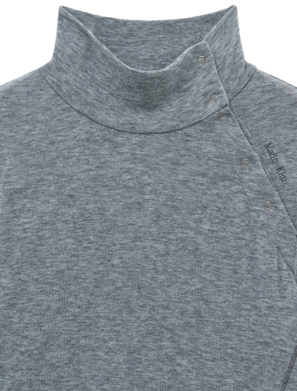 [Aespa Ningning Worn] Matin Kim Button Slit Half Neck Top