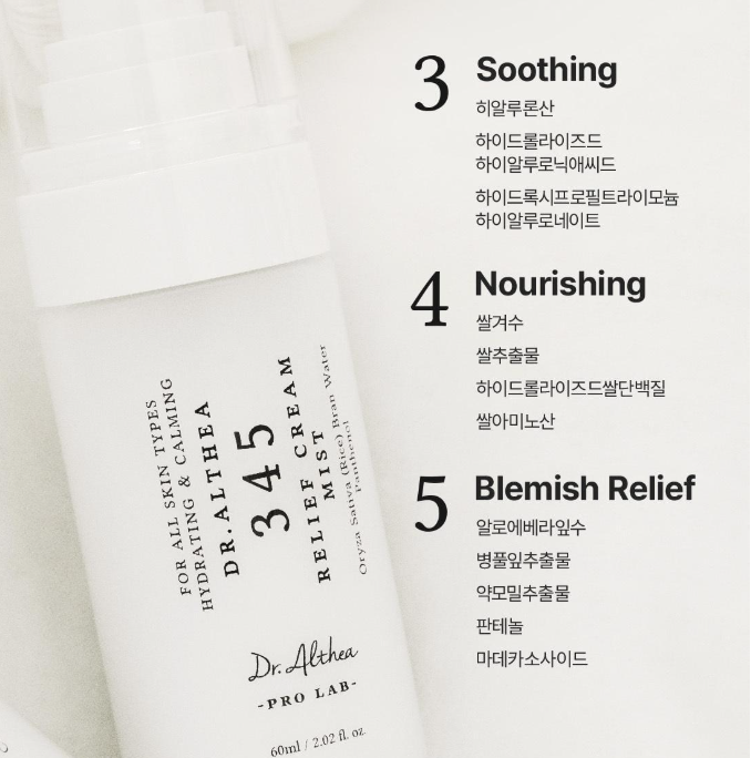 Dr. Althea 345 Relief Cream Mist 60ml