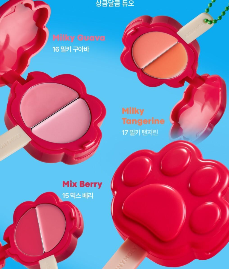 [Zootopia X Tony Moly] Fruity Popsicle Cheek Tone Lip & Cheek Duo Balm