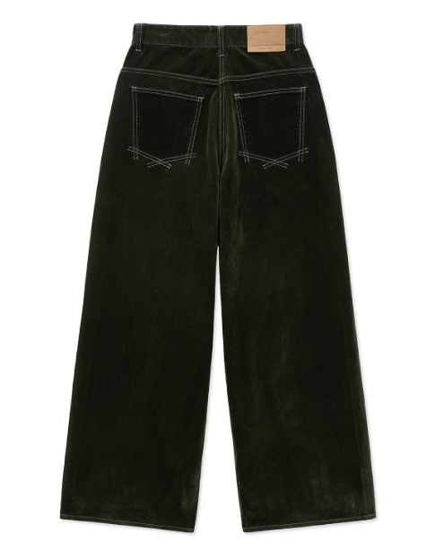 [Aespa Ningning Worn] Matin Kim Revese Velvet Wide Denim Pants