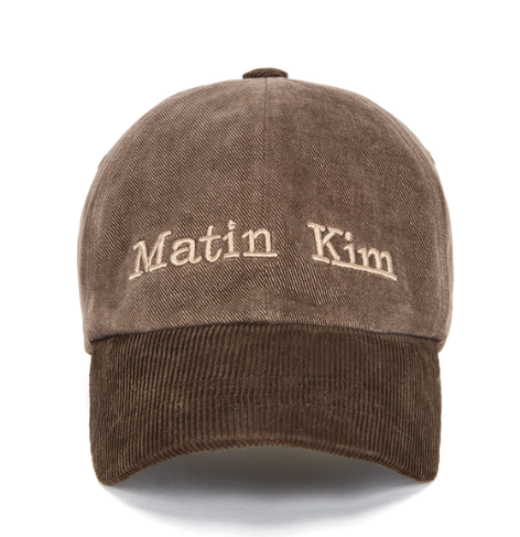 [Aespa Ningning Worn] Matin Kim Classic Logo Corduroy Brim Ball cap