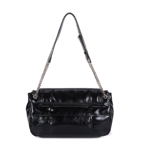 [Aespa Ningning Pick] Matin Kim Glossy Quilting Medium Bag Black