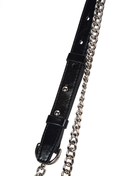 [Aespa Ningning Pick] Matin Kim Glossy Quilting Medium Bag Black