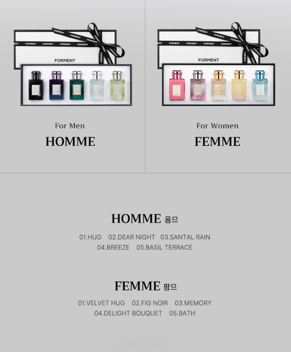 Forment Homme Discovery 5 types