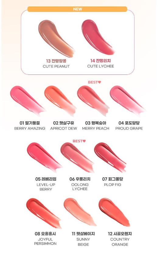 [Zanmang Edition] Colorgram Fruity Glass Tint Milk