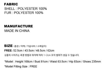 Gila Archive Faux Fur Belt Zip Jacket