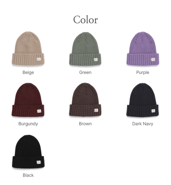 [Bts V Pick] Snow Peak Folded Beanie