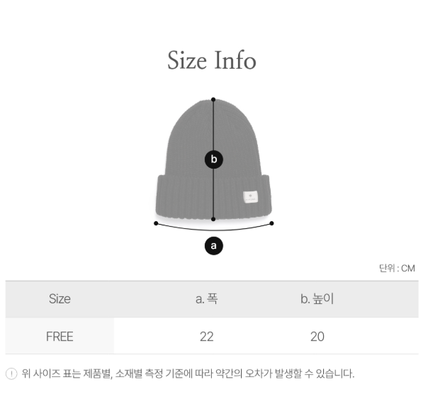 [Bts V Pick] Snow Peak Folded Beanie