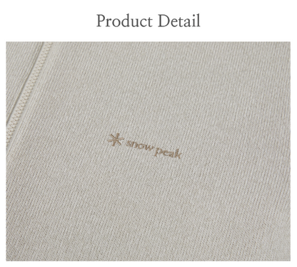 [Bts V Pick] Snow Peak Knit Hooded Zip-up