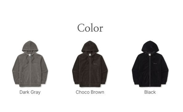 [Bts V Pick] Snow Peak Corduroy Hooded Zip-Up