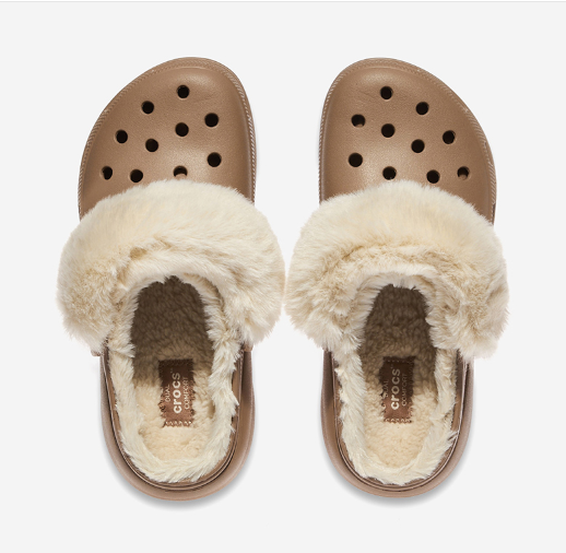 [Ive Gaeul & Leeseo Pick] Crocs Classic Platform Fuzz Lined Clog