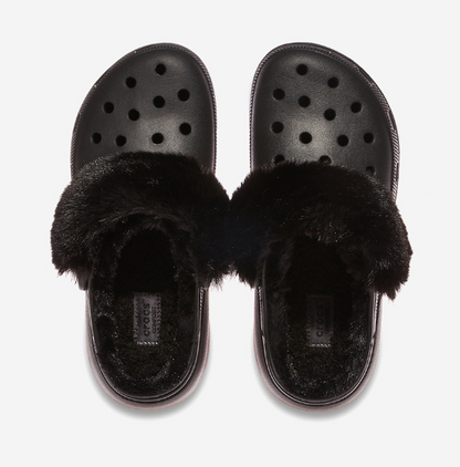 [Ive Gaeul & Leeseo Pick] Crocs Classic Platform Fuzz Lined Clog