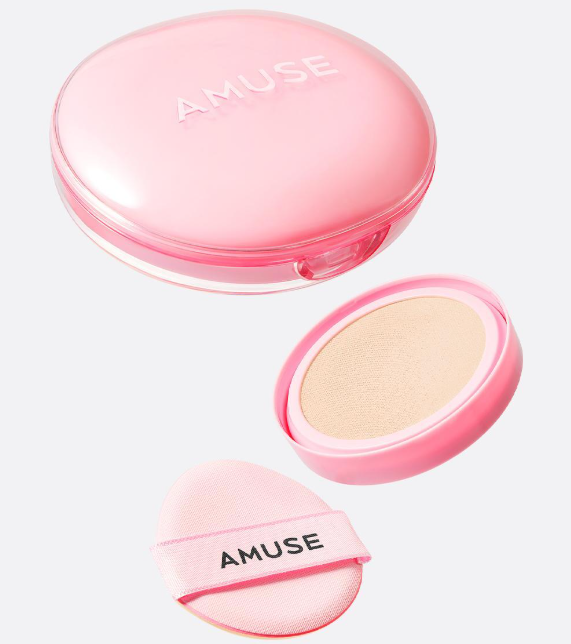 [Ive Wonyoung Pick] Amuse Dew Power Vegan Cushion SPF50+ PA++++  (Product + Refill)