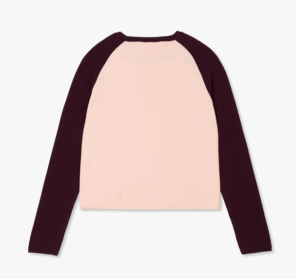 [Kiss Of Life Julie] Plac Women Slim Raglan Logo Knit Top