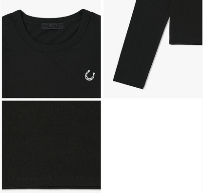 [Kiss Of Life Julie] Plac Women Symbol Basic Long Sleeve T-Shirt