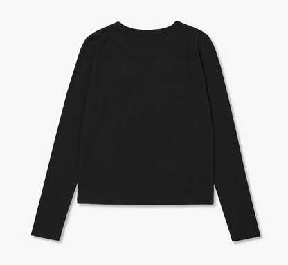 [Kiss Of Life Julie] Plac Women Symbol Basic Long Sleeve T-Shirt