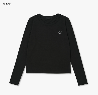 [Kiss Of Life Julie] Plac Women Symbol Basic Long Sleeve T-Shirt