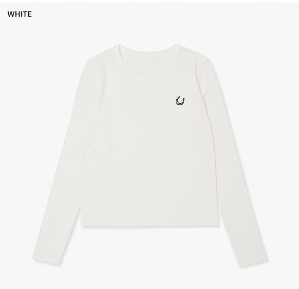 [Kiss Of Life Julie] Plac Women Symbol Basic Long Sleeve T-Shirt