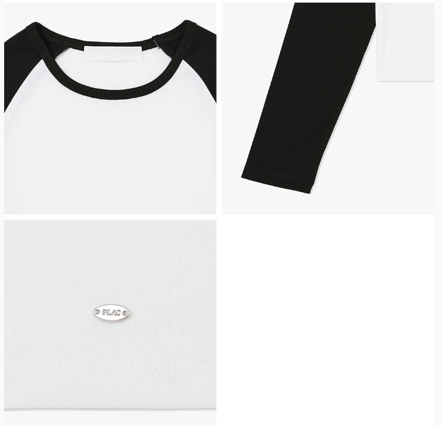 [Kiss Of Life Natty] Plac Women Split Line Long Sleeve T-Shirt