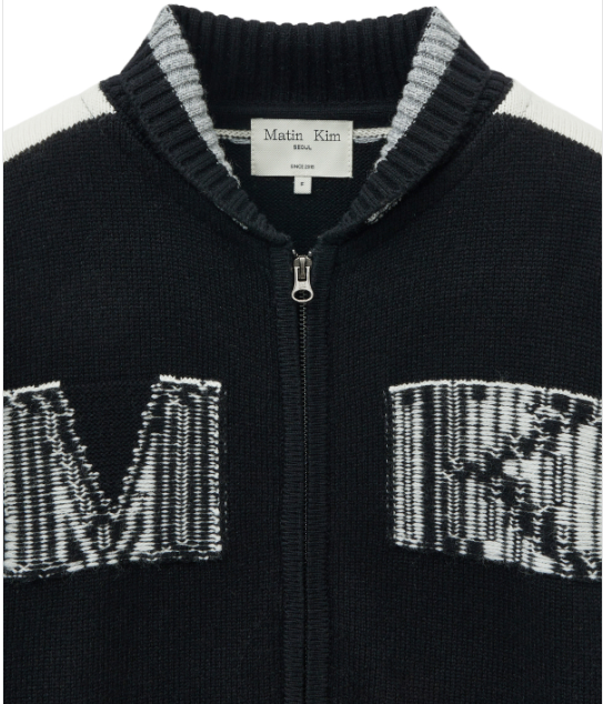 [Straykids Hyunjin Worn] Matin Kim Initial Knit Zip Up