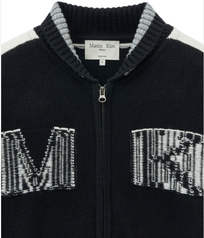 [Straykids Hyunjin Worn] Matin Kim Initial Knit Zip Up