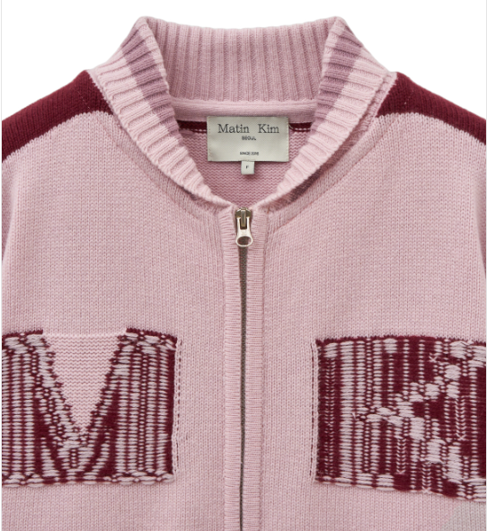 [Straykids Hyunjin Worn] Matin Kim Initial Knit Zip Up