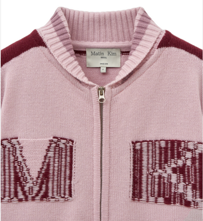 [Straykids Hyunjin Worn] Matin Kim Initial Knit Zip Up