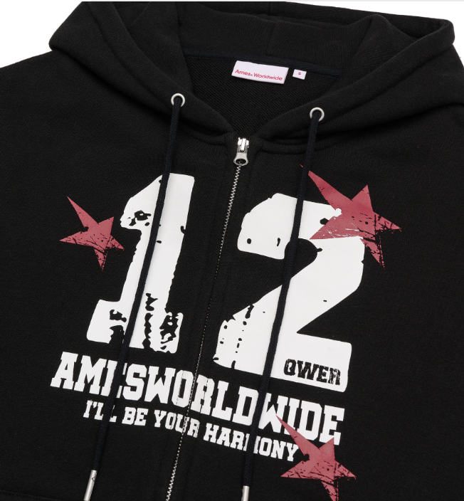 [Qwer X Ames] Qwer Numbering Hoodie Zip-Up