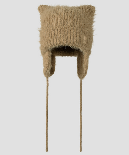 JOSEPH&STACEY Lucky JAS Earflap Cat Beanie