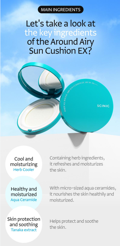 Scinic Enjoy All-Round Airy Sun Cushion EX 25g