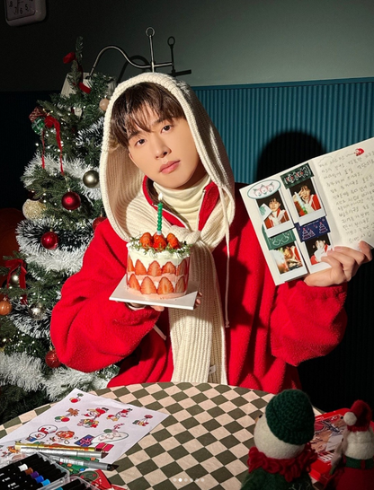 [B.I Worn] Varzar Logo Label Hood Muffler