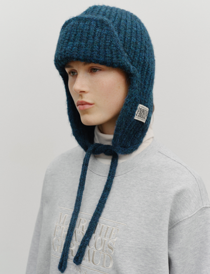 [Ateez Yeosang Worn] Marithé et François Girbaud Classic Logo Earflaf Beanie