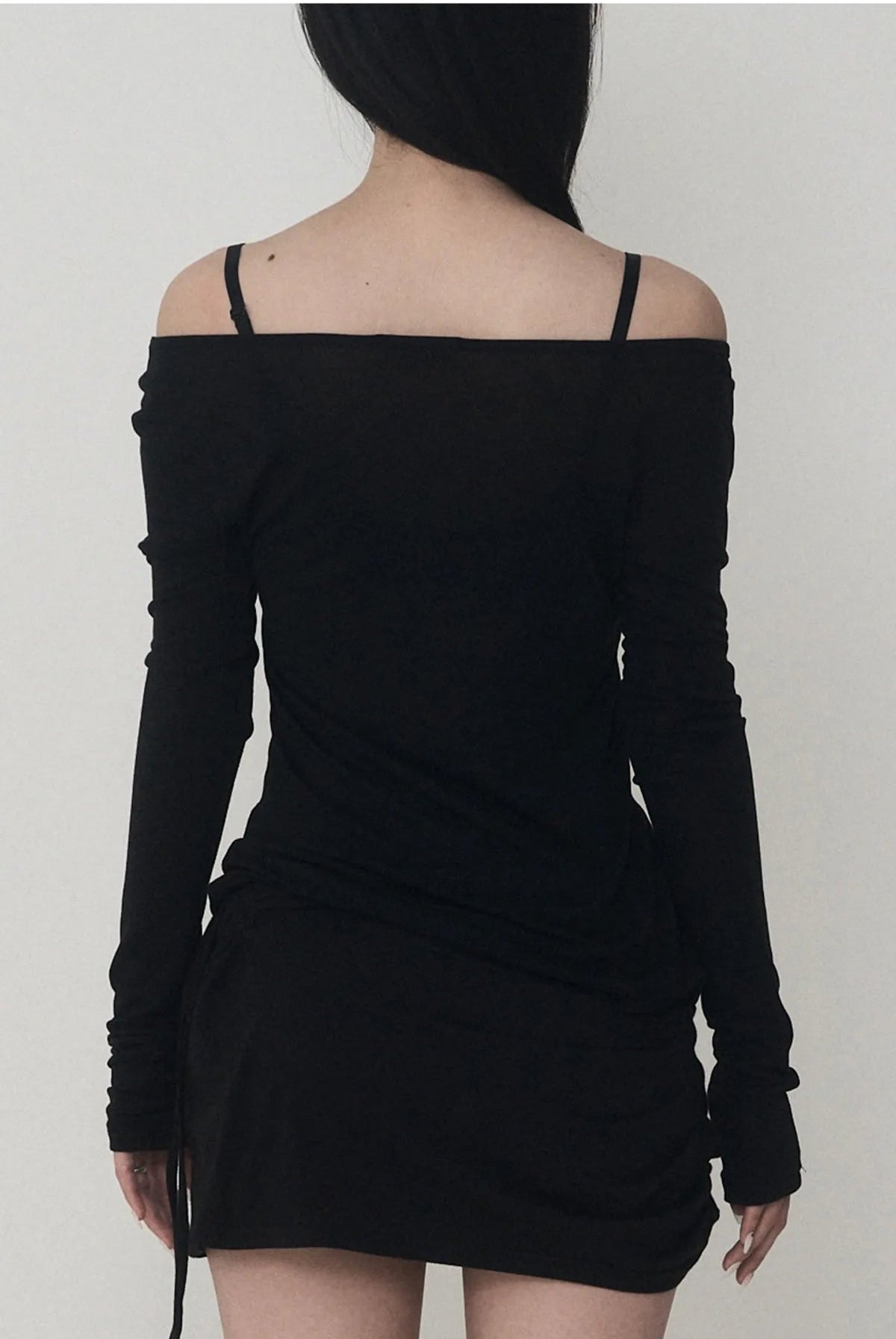 ETRE AU SOMMET Lettering Logo Boat Neck See-Through Tee