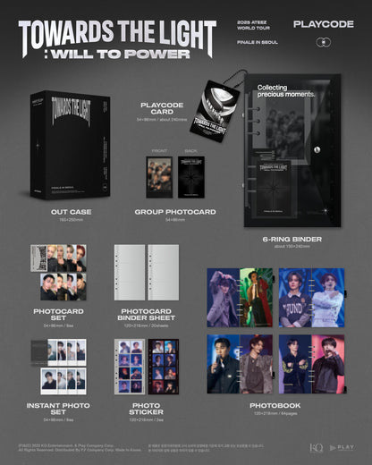 2025 ATEEZ WORLD TOUR [TOWARDS THE LIGHT : WILL TO POWER] FINALE IN SEOUL PLAYCODE