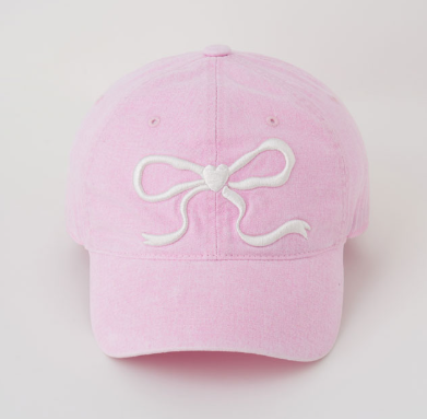 [Ive Wonyoung & Red Velvet Joy Worn] Ronron Heart Ribbon Ball cap