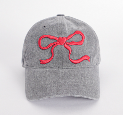 [Ive Wonyoung & Red Velvet Joy Worn] Ronron Heart Ribbon Ball cap