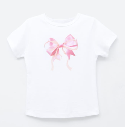 [Blackpink Jennie Worn] Ronron Double Ribbon Slim Crop T-Shirt