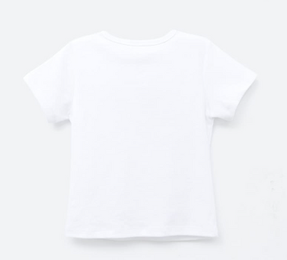 [Blackpink Jennie Worn] Ronron Double Ribbon Slim Crop T-Shirt