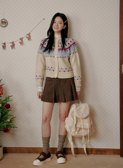 Macmoc Tta-ry Tta-ry Fur Poggle Backpack Ivory