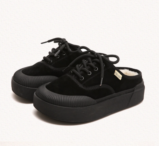 Macmoc Ddubi Cowhide Winter Mule Slider 3.5cm