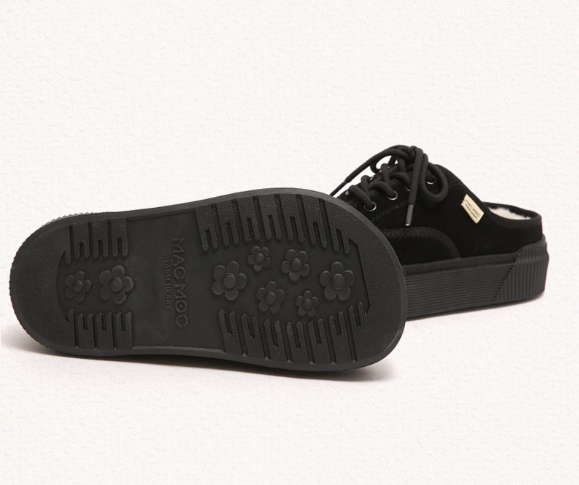 Macmoc Ddubi Cowhide Winter Mule Slider 3.5cm