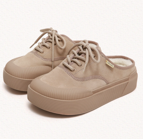 Macmoc Ddubi Cowhide Winter Mule Slider 3.5cm